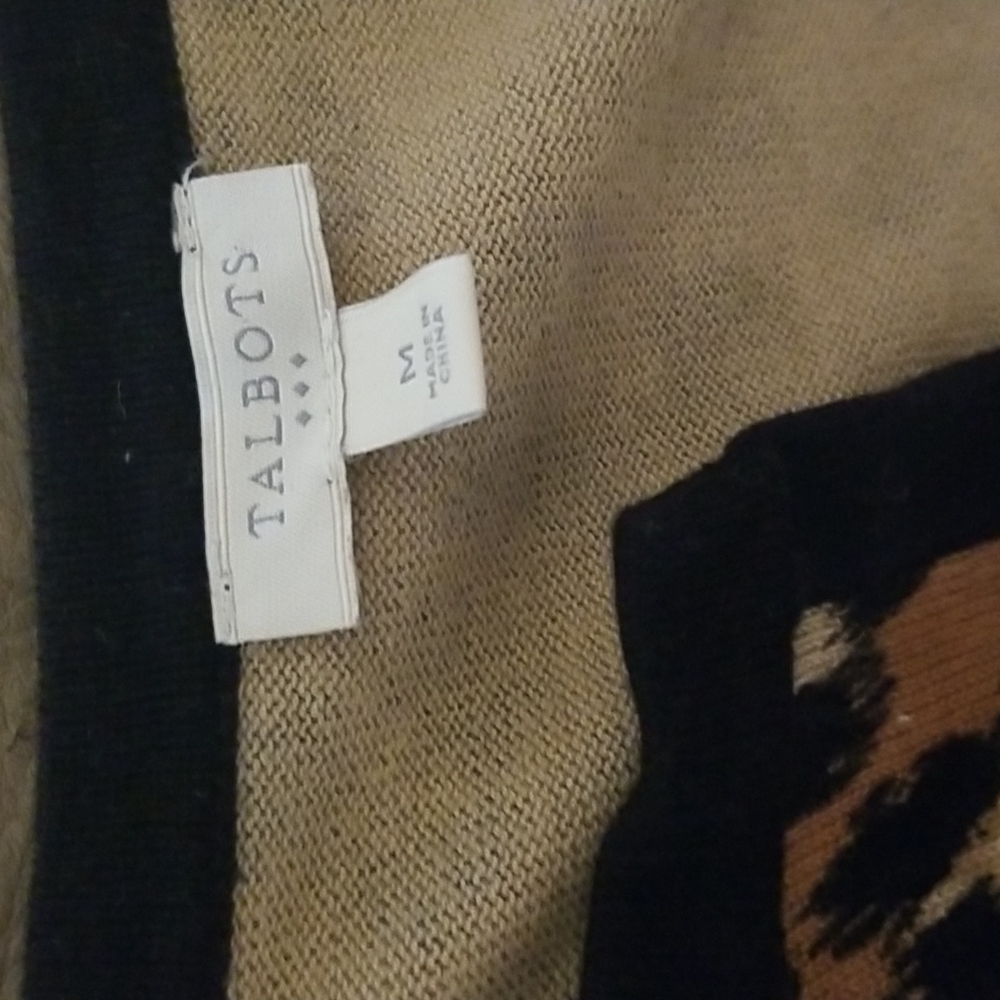 Talbots Leopard Print 100% Cotton Lightweight Kni… - image 6